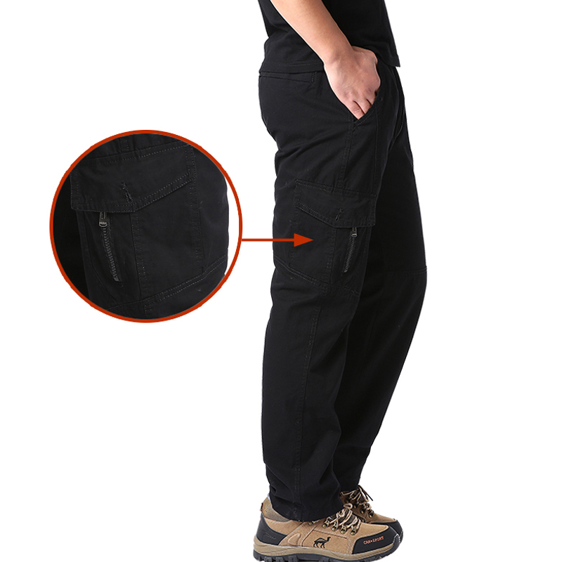 Pantalon cargo décontracté en coton pour hommes, poches multiples, pantalon Keepitcal, camping en plein air, randonnée, pantalon de travail, haute qualité, printemps, automne