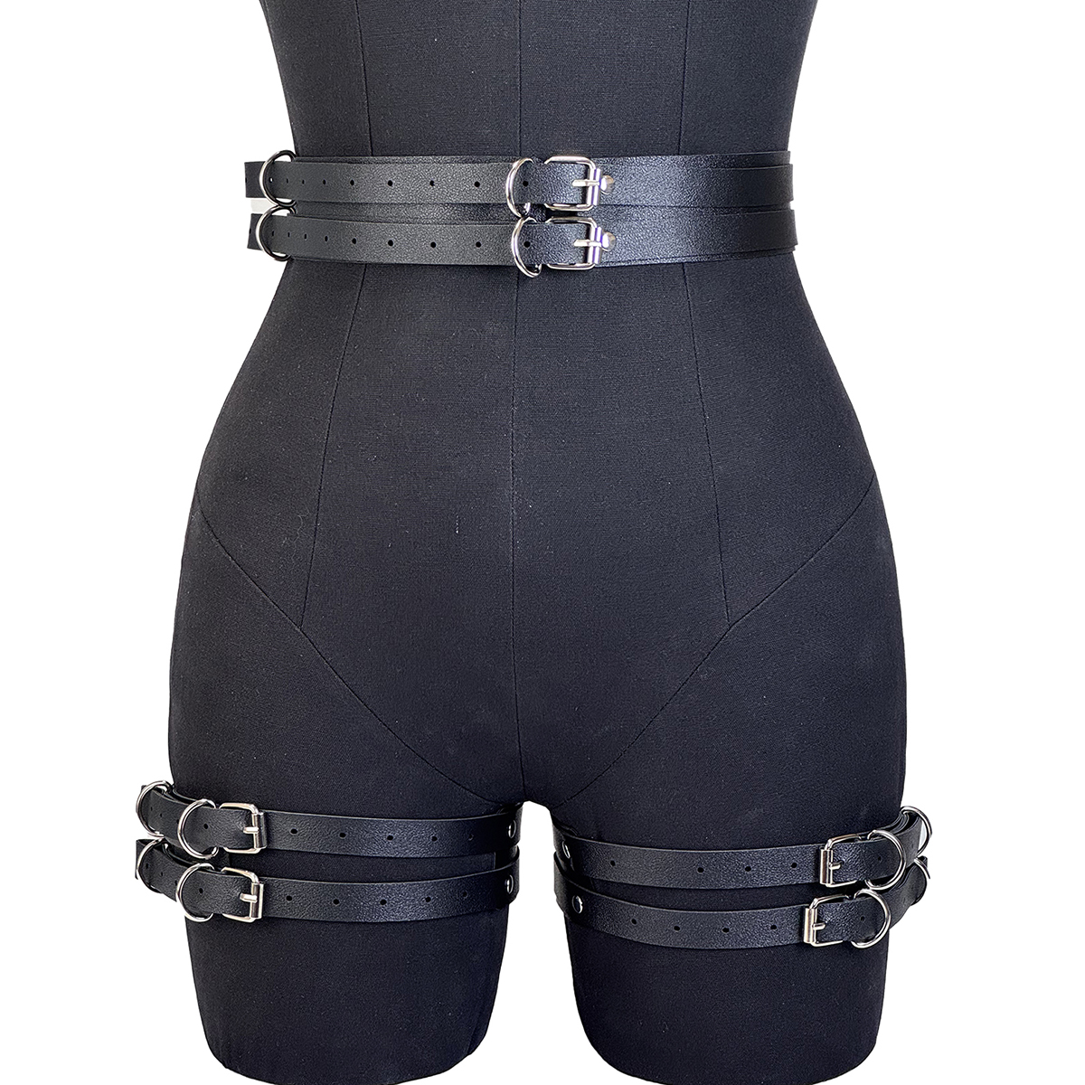 Ceinture en cuir Pu pour femmes, Style de rue, Cool, Punk Rock, avec jambe, jean, ceinture décorative, accessoire pour vêtements gothiques