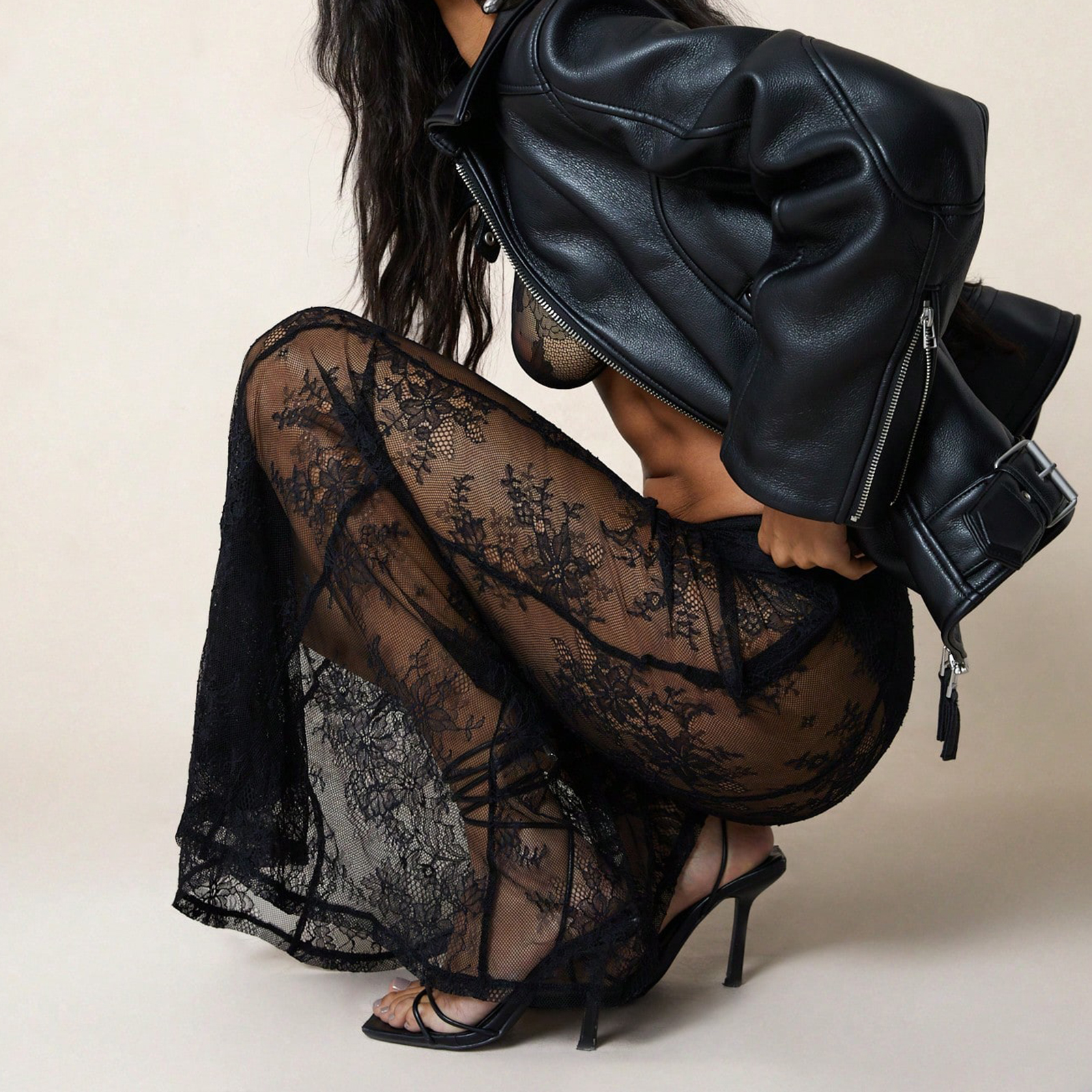 Femmes imprimé léopard jupe Maxi longue jupe de Cocktail été pure dentelle jupe Streetwear mode Sexy Maxi jupes élégant Y2K