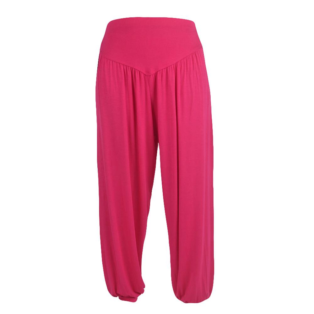 Femmes élastique lâche danse Yoga pantalon gymnastique pantalon d'entraînement trajet pantalons de survêtement taille haute femme vêtements Calça Feminina