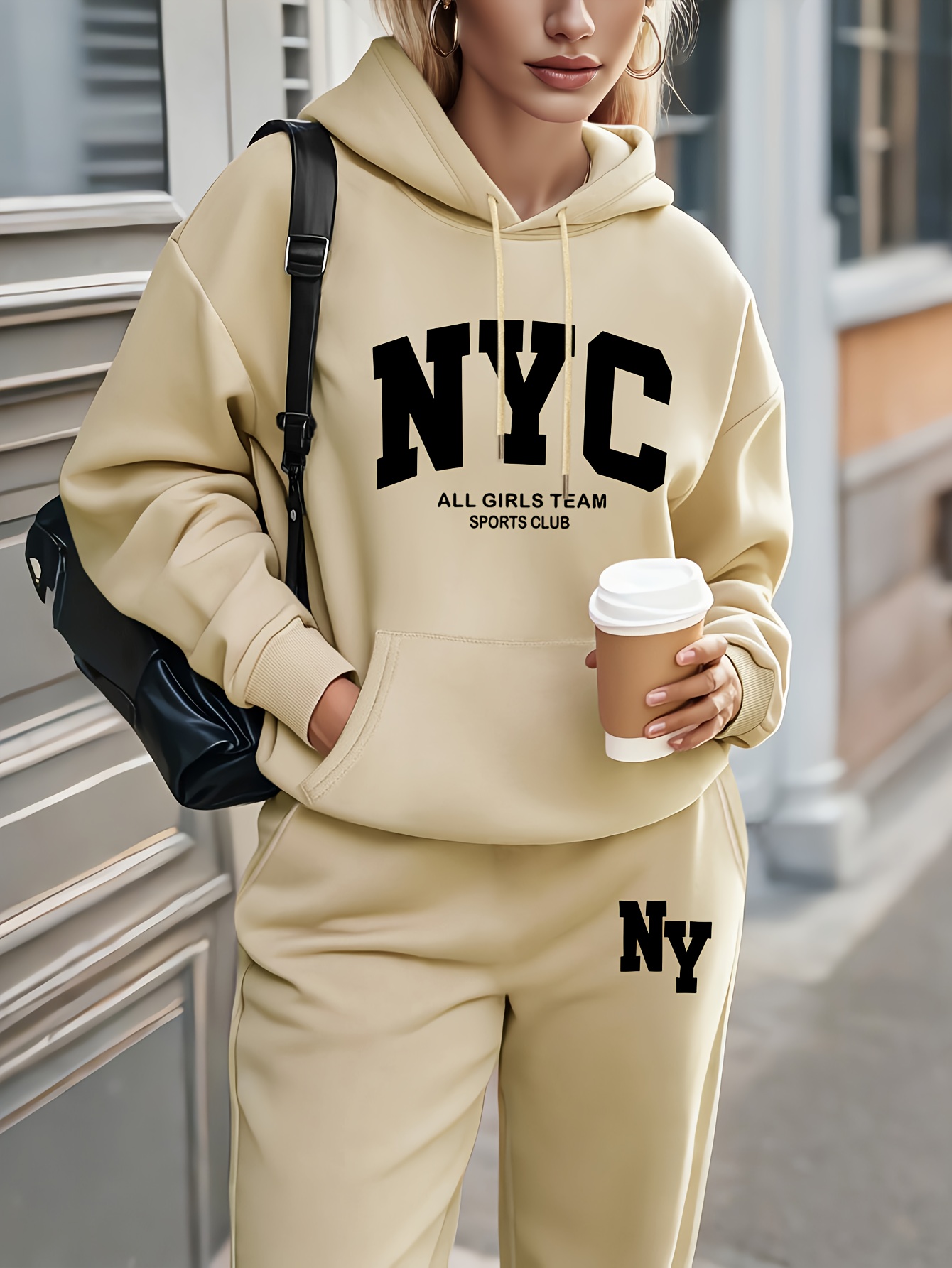 Ensembles de pantalons pour femmes, vêtements de haute qualité, sweat-shirt, pantalon de survêtement, costume à capuche, tenue d'automne et d'hiver en 2 pièces, survêtement pour femme