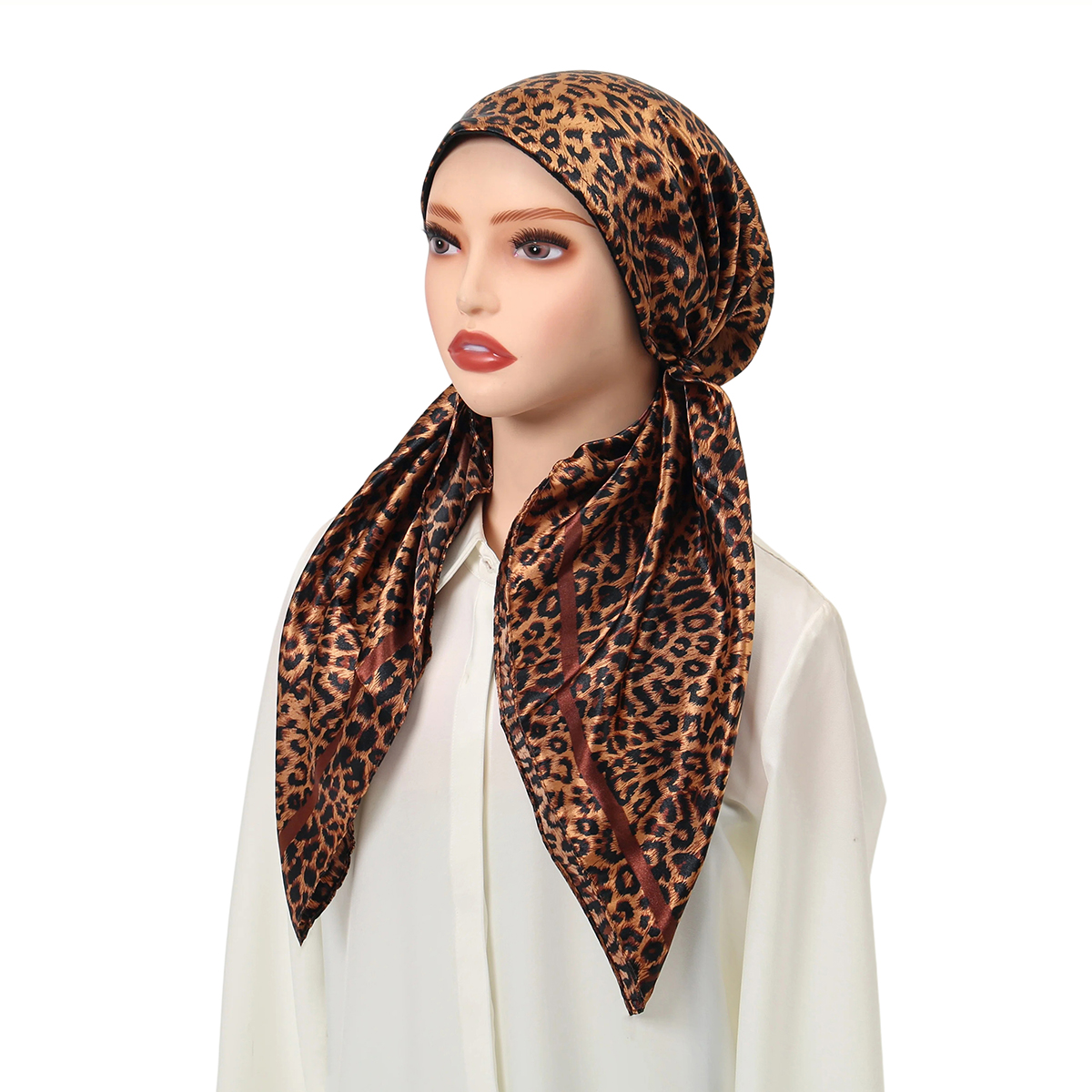 Nouveau Foulard en Satin Paisley 2026 pour Femme Musulmane, Turban Chimiothérapie, Couvre-chef pour Perte de Cheveux, Bandana