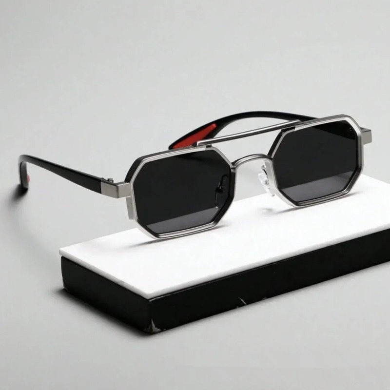 Lunettes de soleil carrées vintage pour hommes, lunettes steampunk pour femmes, style unisexe, lunettes de mode, lunettes de soleil de voyage, Gafas De Sol