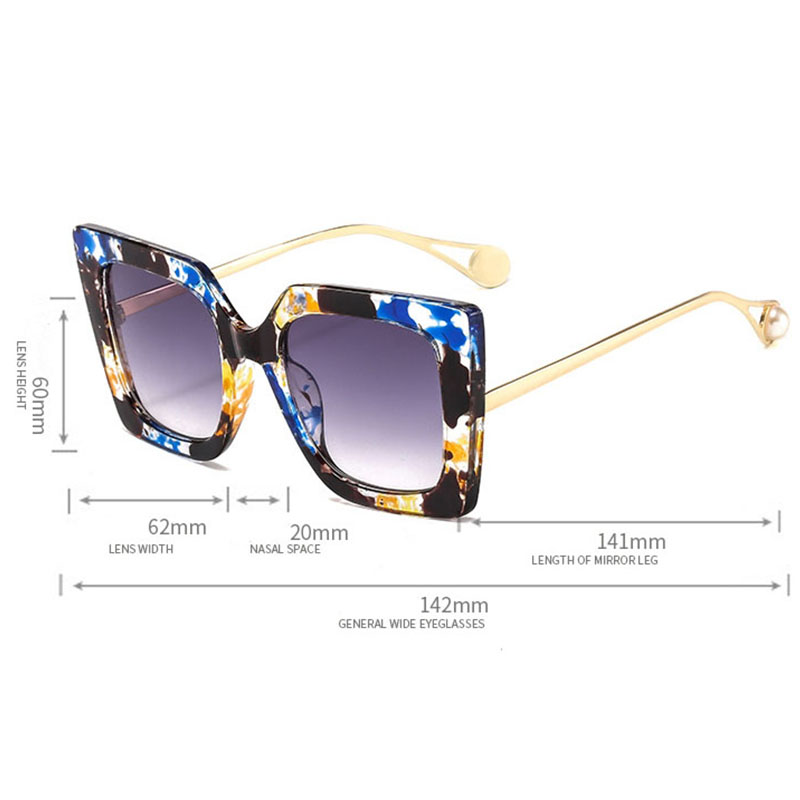 Lunettes de soleil carrées noires pour femmes, monture métallique chimressée, marque de luxe, lunettes de soleil design, nuances de mode, UV400