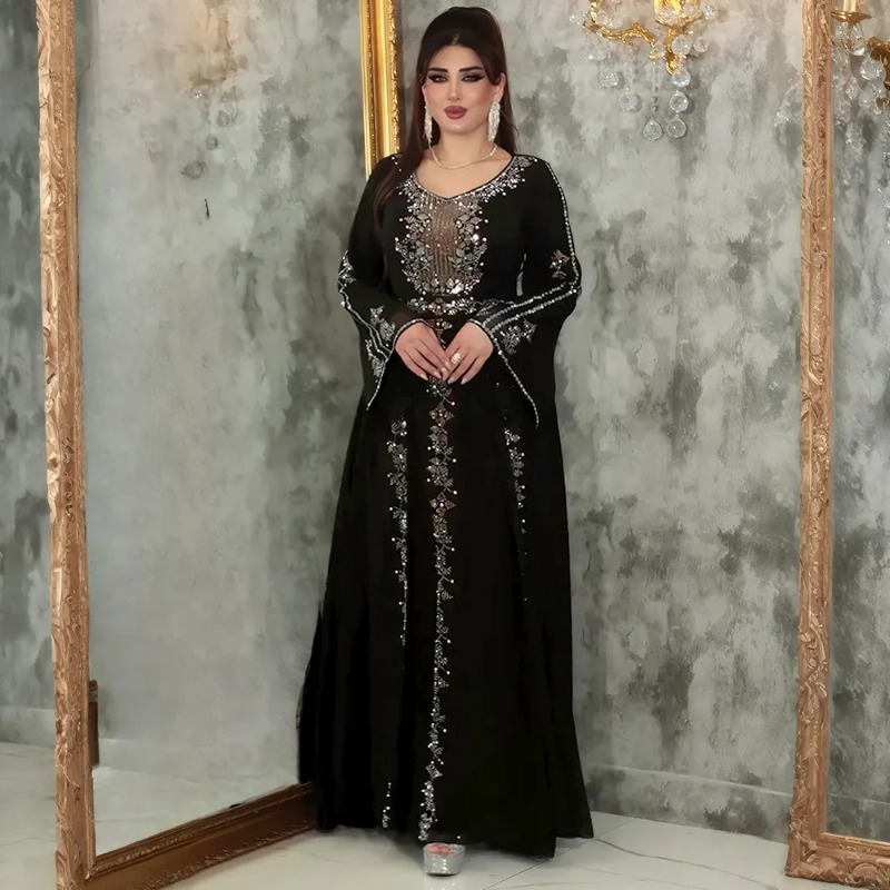 Abayas 2026 pour femmes, robes de soirée de luxe de Dubaï, mode musulmane africaine, caftan marocain, robes de soirée, boubou, robe djellaba femme