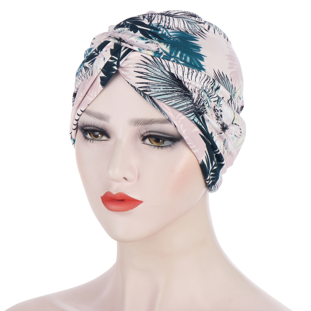 Bonnet de chimio indien imprimé pour femmes, Hijab, tendance, nœud torsadé contre le Cancer, perte de cheveux, Turban musulman pour couvre-chef