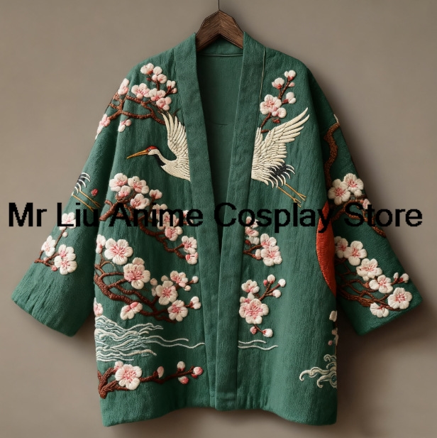 Haori traditionnel japonais pour hommes, haut pour femmes, chemise kimono à imprimé floral de style chinois, cardigan de plage tendance Harajuku, vêtements Yukata