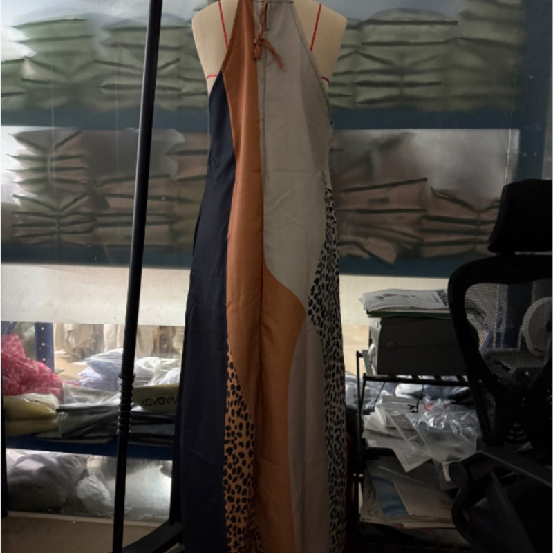 Robe courte sexy pour femmes, patchwork, épaules dénudées, sans manches, style bohème, robe ample, nouvelle collection été, robe de plage, robe de fête