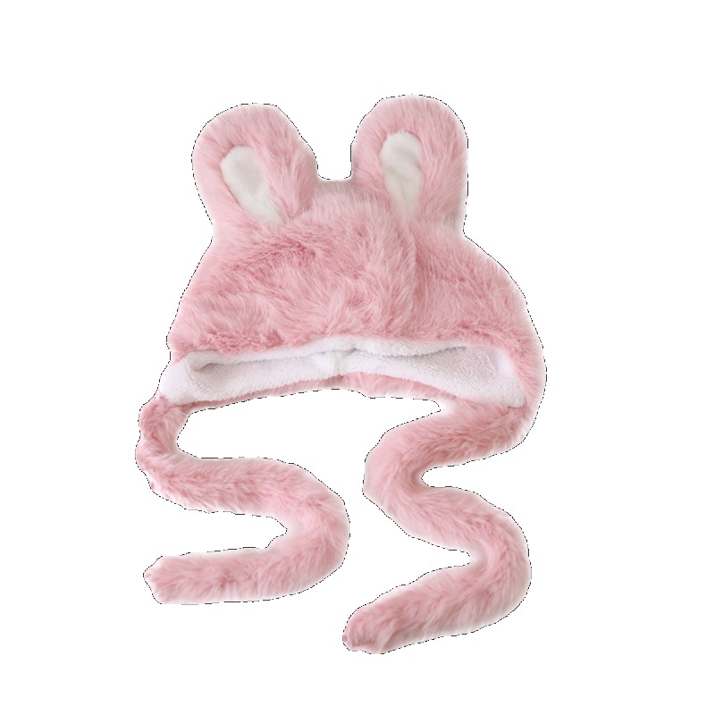 Baotou Original en forme d'oreille douce, chapeau japonais mignon Lei Feng, sous-culture oreilles de lapin, chapeau chaud en peluche