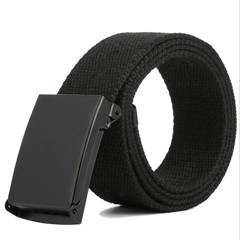 Haute qualité armée tactique hommes ceinture unisexe mâle décontracté boucle ceintures toile sangle ceinture armée tactique ceinture