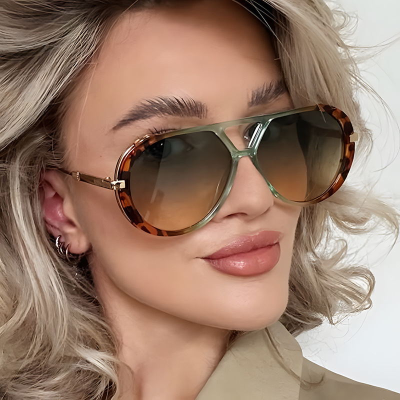 Nouvelles Lunettes de Soleil de Luxe pour Femme, de Marque, Design Ovale, Vintage, Surdimensionnées, Tendance, Protection UV400