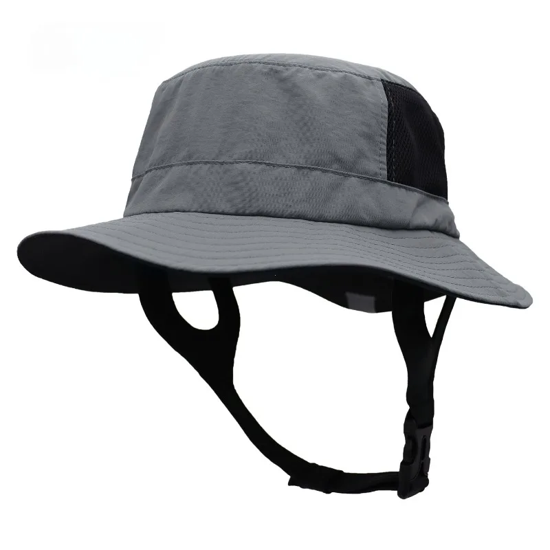 Casquette de Surf de plage en maille respirante, chapeau de soleil UPF50 +, casquette de pêche en plein air d'été, chapeau seau réglable pour Sport aquatique