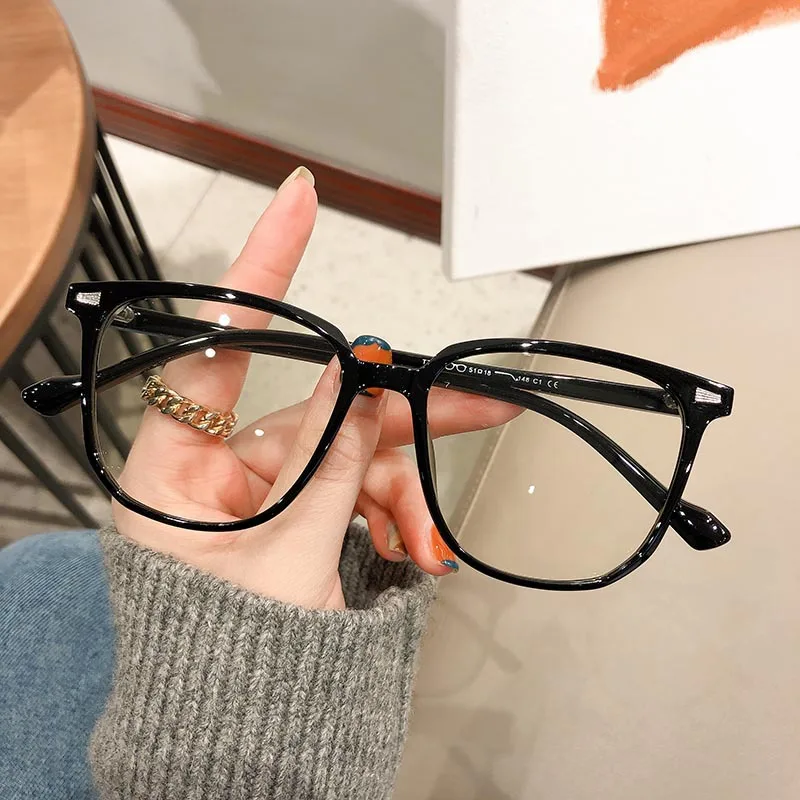 Nouvelle mode Anti-rayon bleu femmes myopie lunettes rétro hommes lunettes tendance fini optique lunettes d'ordinateur dioptrie 0 à-4.0