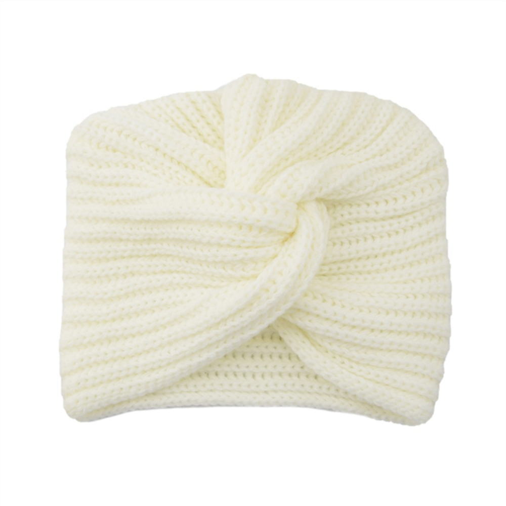 Chapeau Turban tricoté pour femmes, bohémien, cachemire, tête enveloppante croisée, Bonnet en laine indienne