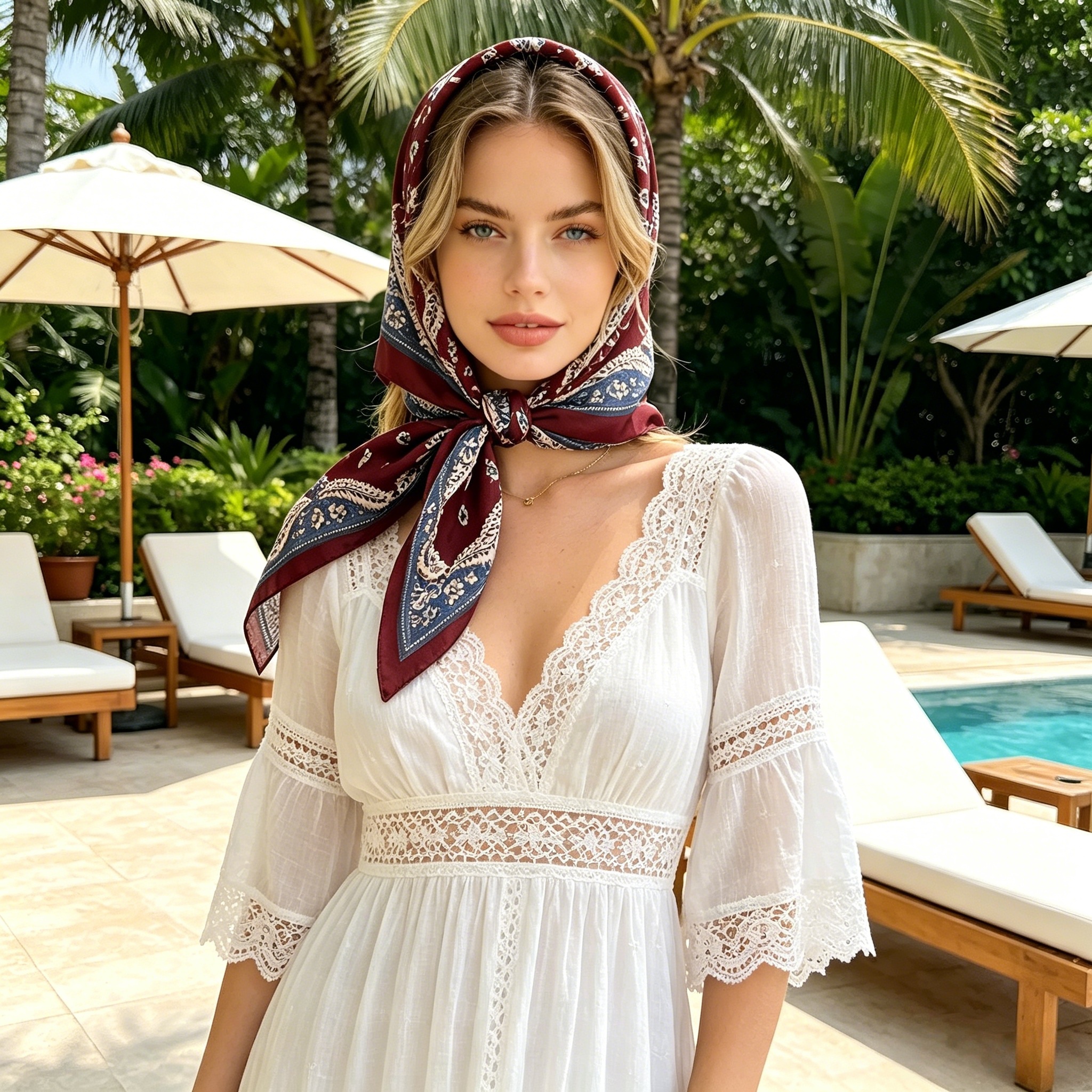 Nouveau Foulard Carré Imprimé 2026 pour Femme en Coton Velours – Écharpe de Cou, Châle, Bandana Élégant, Hijab pour Dames