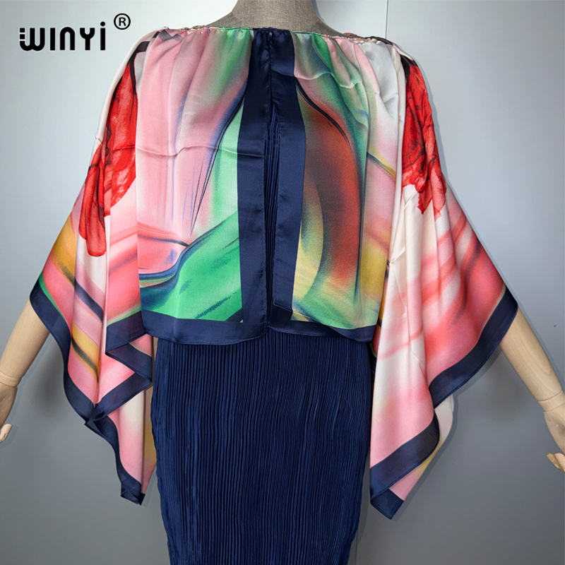 WINYI Robe plissée élastique ajustée, paréo de plage, kaftan tendance, abaya de luxe Dubaï, robes de soirée, abaya pour femme musulmane
