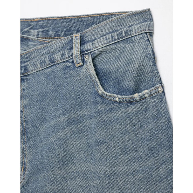 Jupe en jean asymétrique pour femme, nouvelle collection printemps, décontractée, taille mi-haute, avec poches, jupes en dentelle pour femme, jupes chic et tendance pour femme