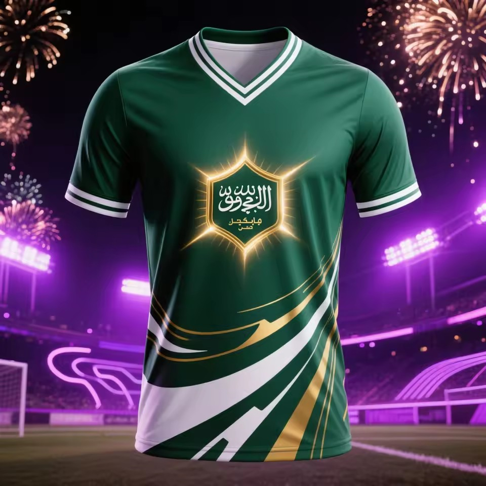 T-shirt de Football avec drapeau de l'arabie saoudite, tendance d'été, emblème National imprimé en 3D, t-shirts de sport amples et respirants, Y2k