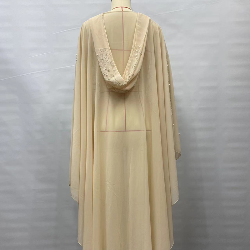 Moyen-Orient afrique chaud musulman longue Robe Vintage diamant perle épaule couverture à capuche cape Robe manches chauve-souris femmes Robe nouveau