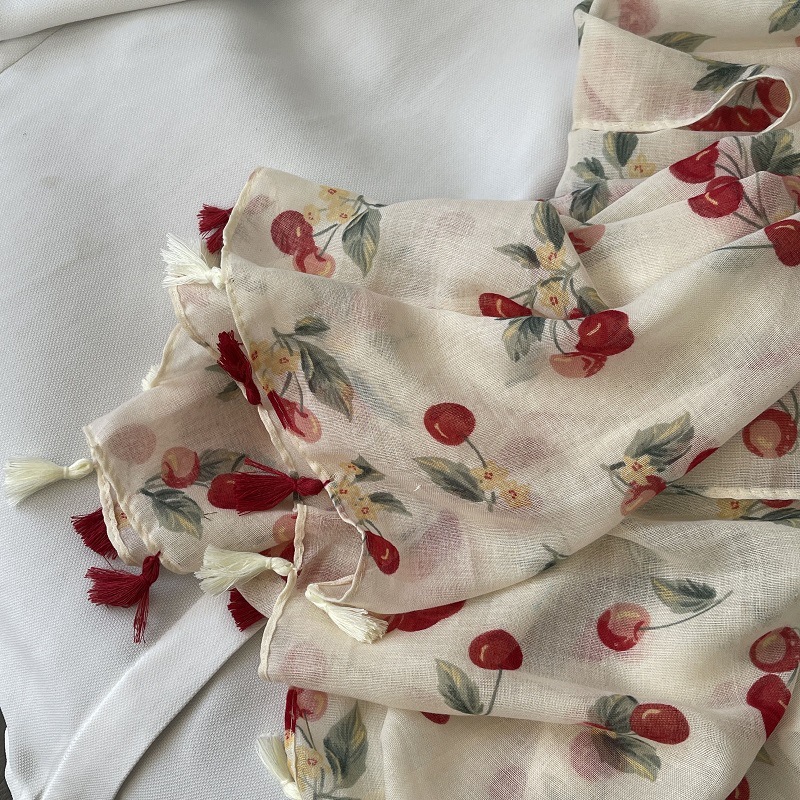 Nouvelle marque de luxe belle fleur gland coton Viscose châle écharpe dame de haute qualité enveloppement doux Pashmina étole Bufanda musulman Hijab