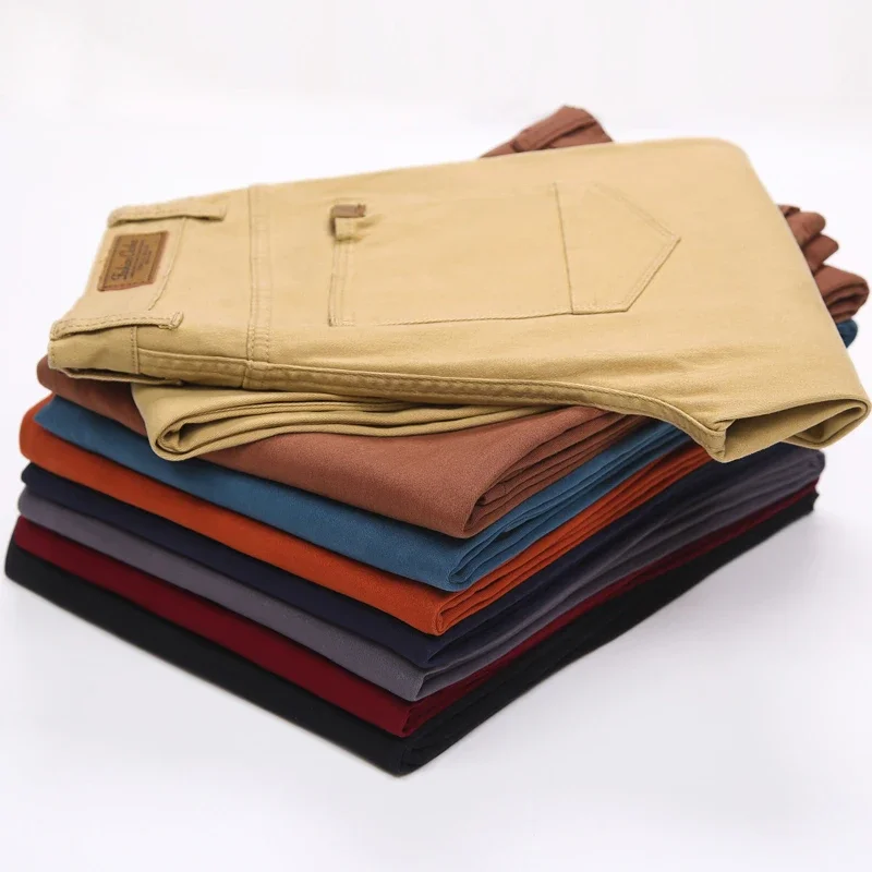 Viser classiques en coton pour hommes, pantalons décontractés, pantalons Slim Fit, vêtements de marque FJMale, nouvelle mode d'affaires, 2023