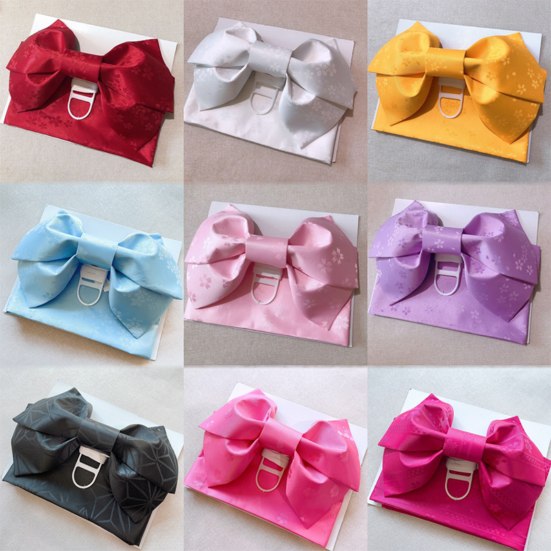 Ceinture de taille de robe de style japonais rétro pour femmes, corset Obi, kimono de Geisha classique, ceinture d'entrée