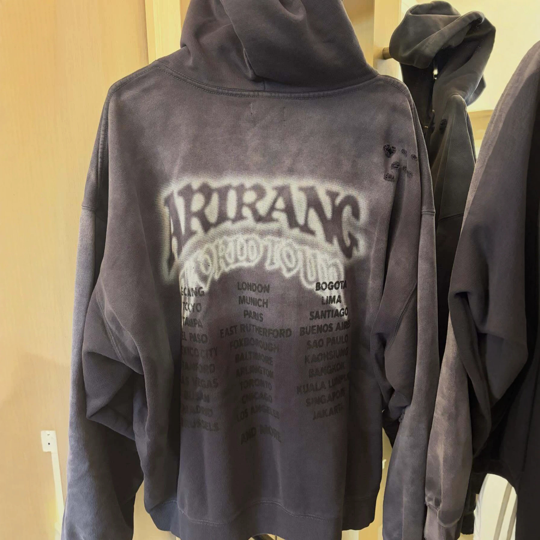 Veste streetwear décontractée pour femme et homme, vêtements de mode, sweat à capuche brodé ARIRANG, cardigan ouvert noir délavé vintage