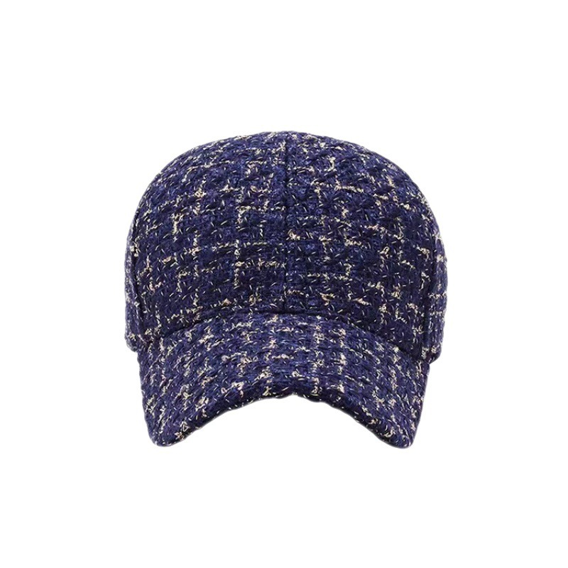 Casquette de Baseball pour femmes, automne et hiver, mode fil d'or Tweed, casquette à rabat réglable pour l'extérieur, chapeau de soleil chaud, chapeaux de papa élégants