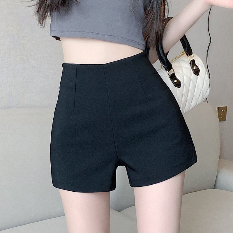 Shorts noirs et blancs ultra-courts pour femmes, pantalons décontractés taille haute amincissants, leggings sexy, petits shorts d'été