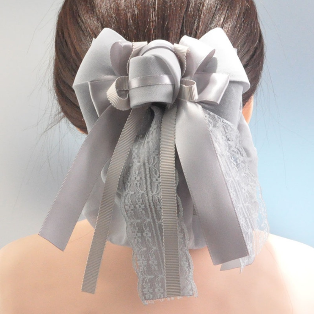 Élégant bonnet à nœud en ruban, élastique, classique, pour chignon, filet à cheveux, accessoire de coiffure pour infirmières, banque, restauration, pour femmes et filles