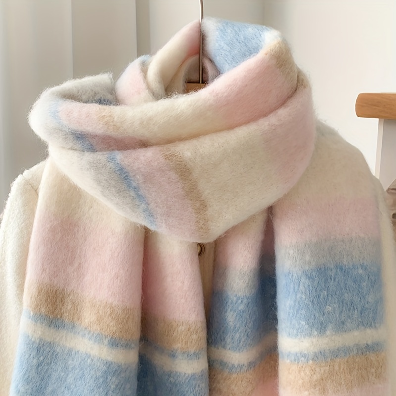 Foulards de couple – Foulards doux et épais, nouvelles grandes écharpes d'hiver, foulards chauds et coupe-vent et grands châles