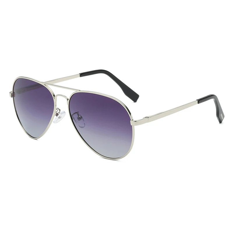 Lunettes de soleil classiques Big Pilot pour hommes, lunettes de soleil d'aviation en métal noir de luxe, lunettes de soleil de mode pour hommes, lunettes de soleil pour la conduite et les vacances, UV400
