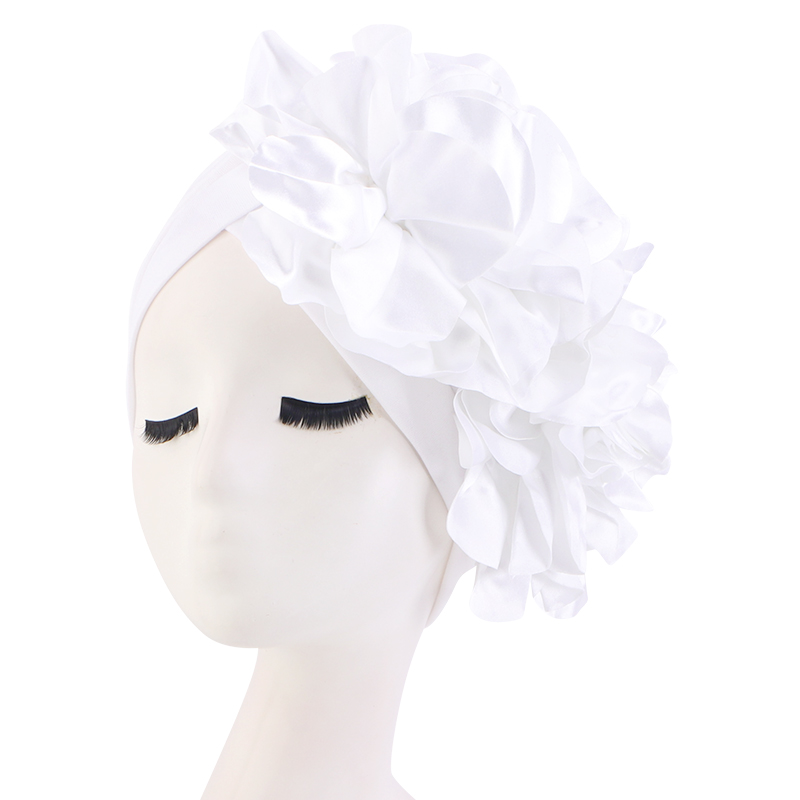 King fleur Turban femmes perte de cheveux Bonnet musulman chapeau chimio casquette Hijabs foulard fête de mariage chapeau bandeau indien chapeau Turbante