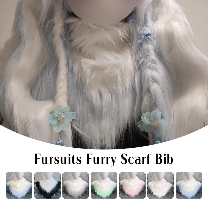 Collier cache-cou en fourrure, accessoires partiels pour Fursuits, costumes en fourrure, décorations de col de bête, accessoires de costume animalier