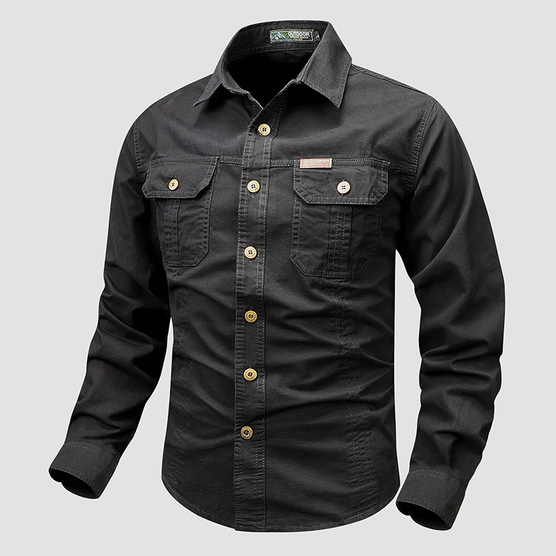 Chemise tactique chemises pour hommes chemise militaire à manches longues chemise tactique homme chemise noire homme chemise extérieure