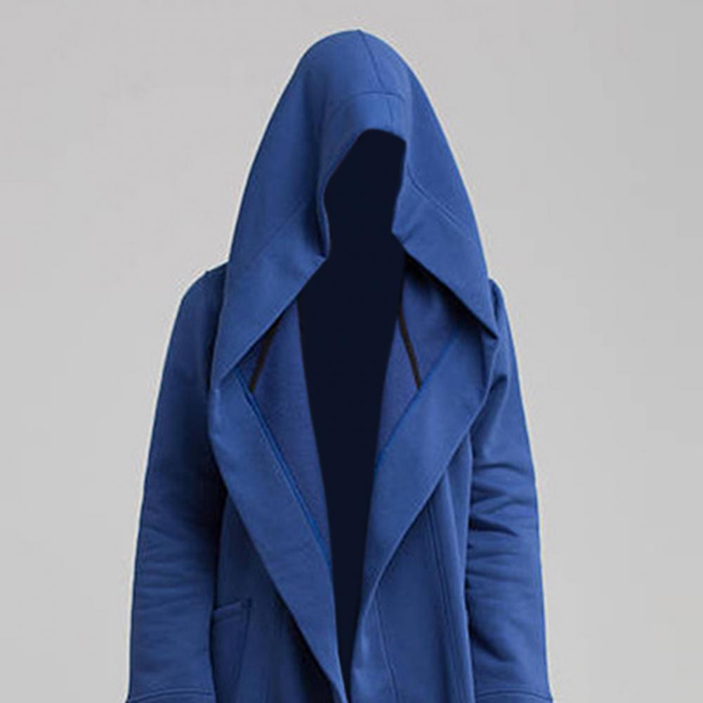 Hommes manteau gothique sweats à capuche robe noire Hip Hop manteau à capuche mode veste ouverte manches longues cape Halloween manteaux