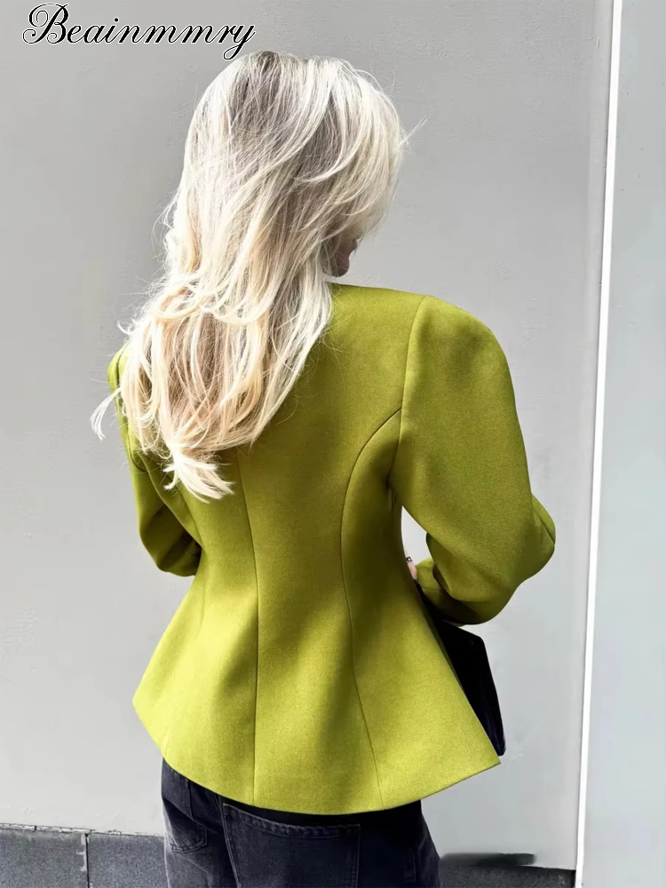 Vestes Courtes à Manches Longues pour Femmes, Col Montant Tendance, Boutons, Taille Cintrée, Vêtements Chic, Nouveauté 2026, Manteaux de Rue pour Dames, Idéales pour les Fêtes