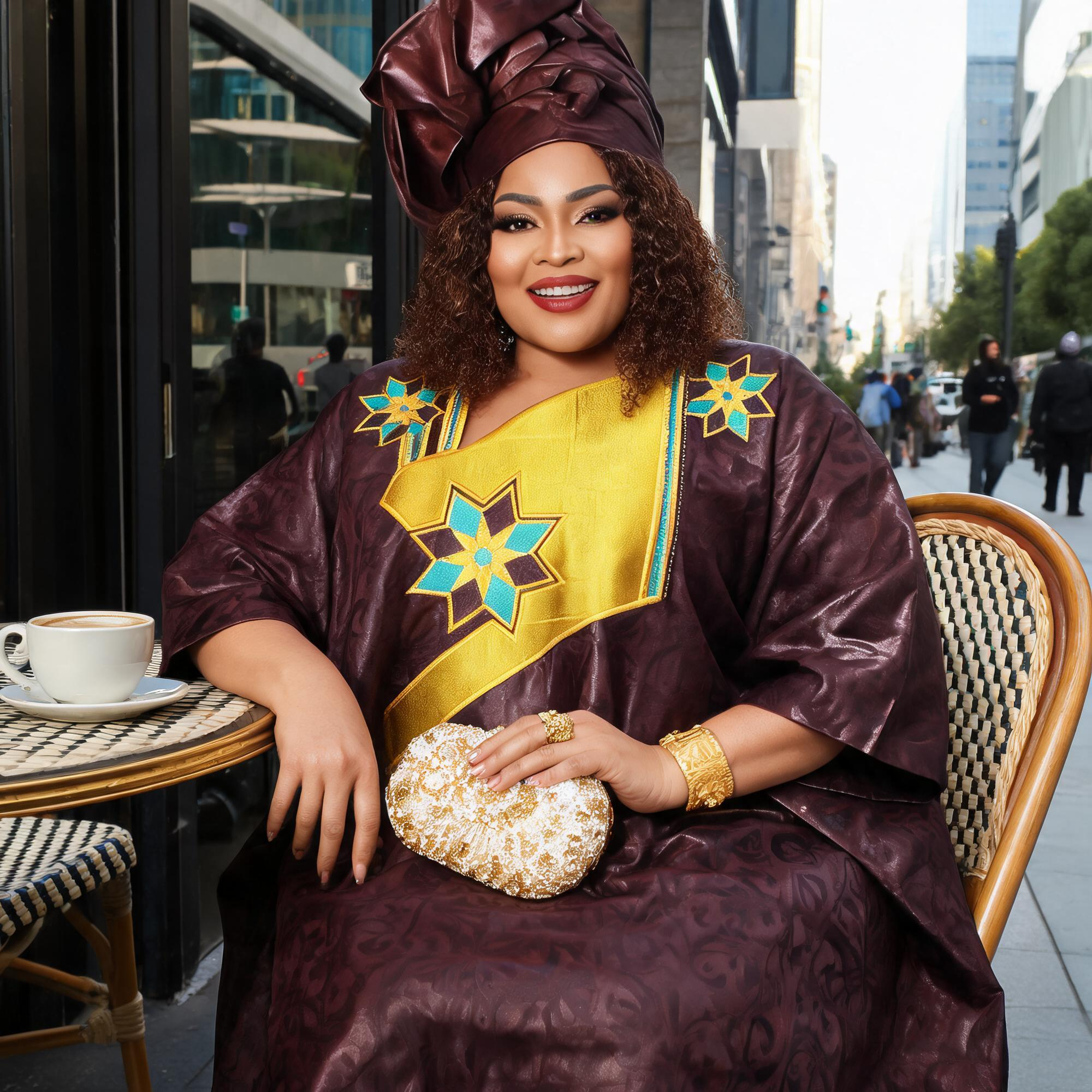 Robes africaines pour femmes grande taille, robe longue en bazin riche avec broderie et écharpe