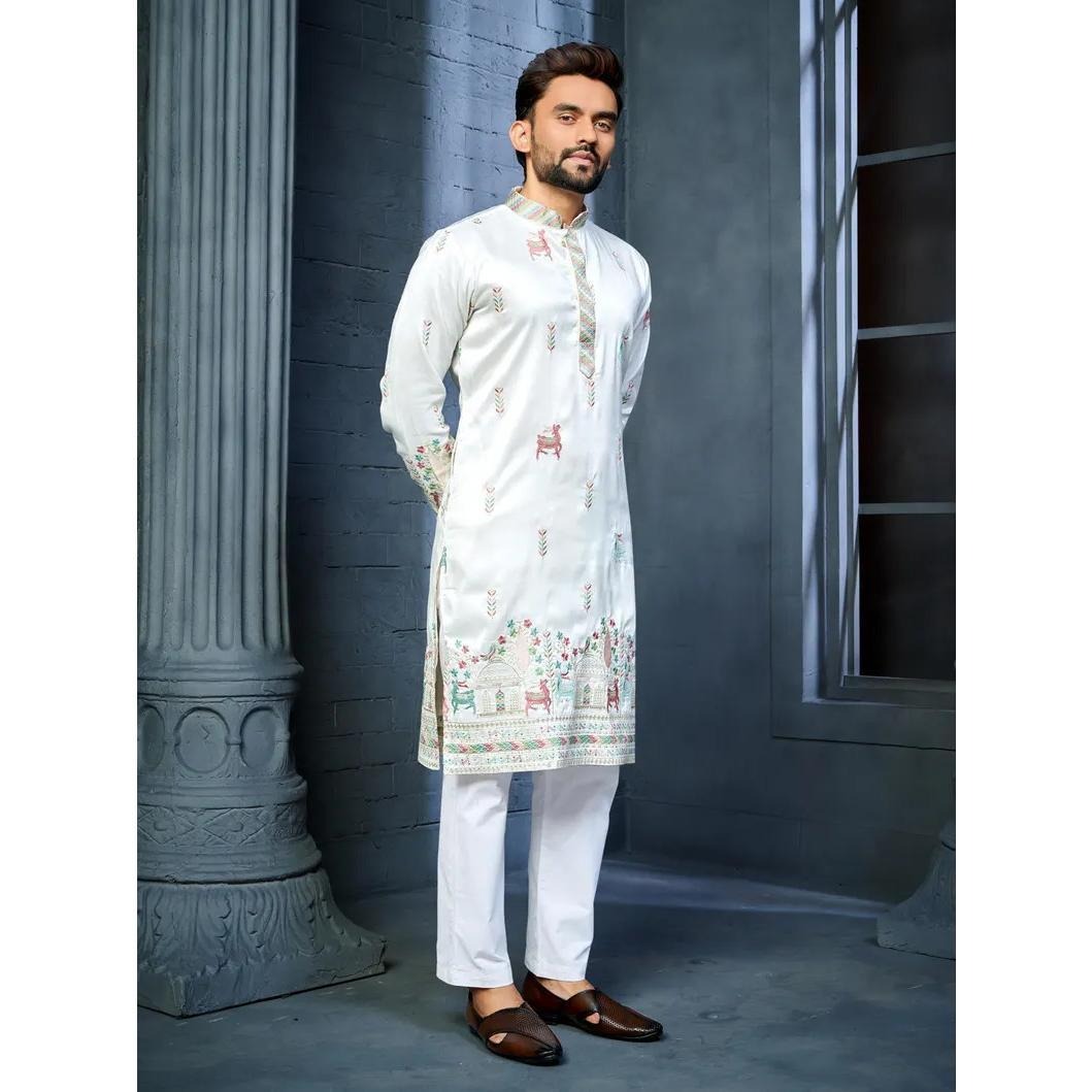 Caftan musulman Kurtta dubaï pour hommes, manches longues, Style ethnique, col montant, vêtements arabes, style National du moyen-orient