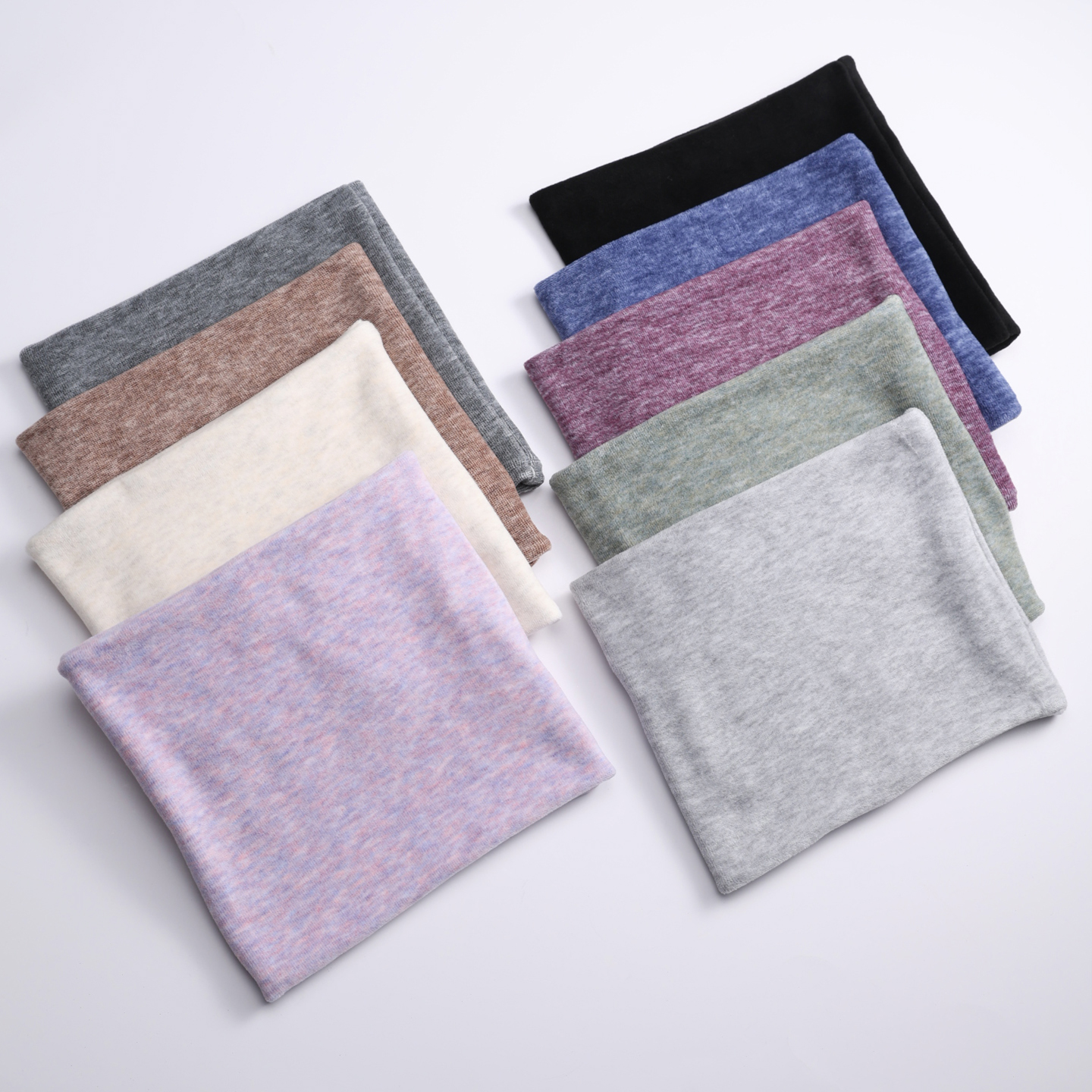 Nouvelle Écharpe d'Hiver Unisexe en Coton Polaire Double Couche Épaisse, Foulard Annulaire, Cache-cou Chaud, Cache-oreilles, Masque de Ski