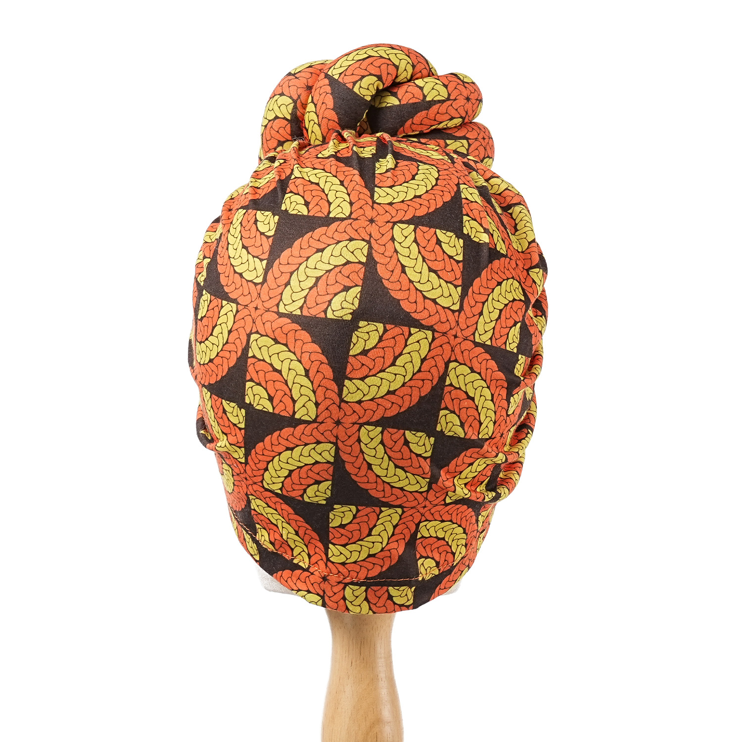 Turban à nœud pré-fabriqué, Bonnet de tête imprimé africain pour femmes, couvre-chef de fête