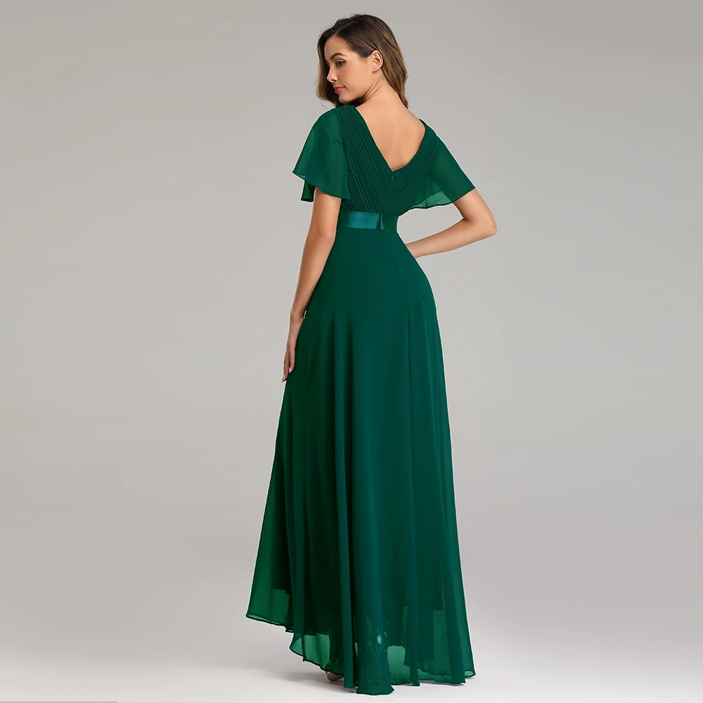 Robes longues pour femmes robe de soirée élégante en Tulle vert avec paillettes grande taille robe de soirée formelle