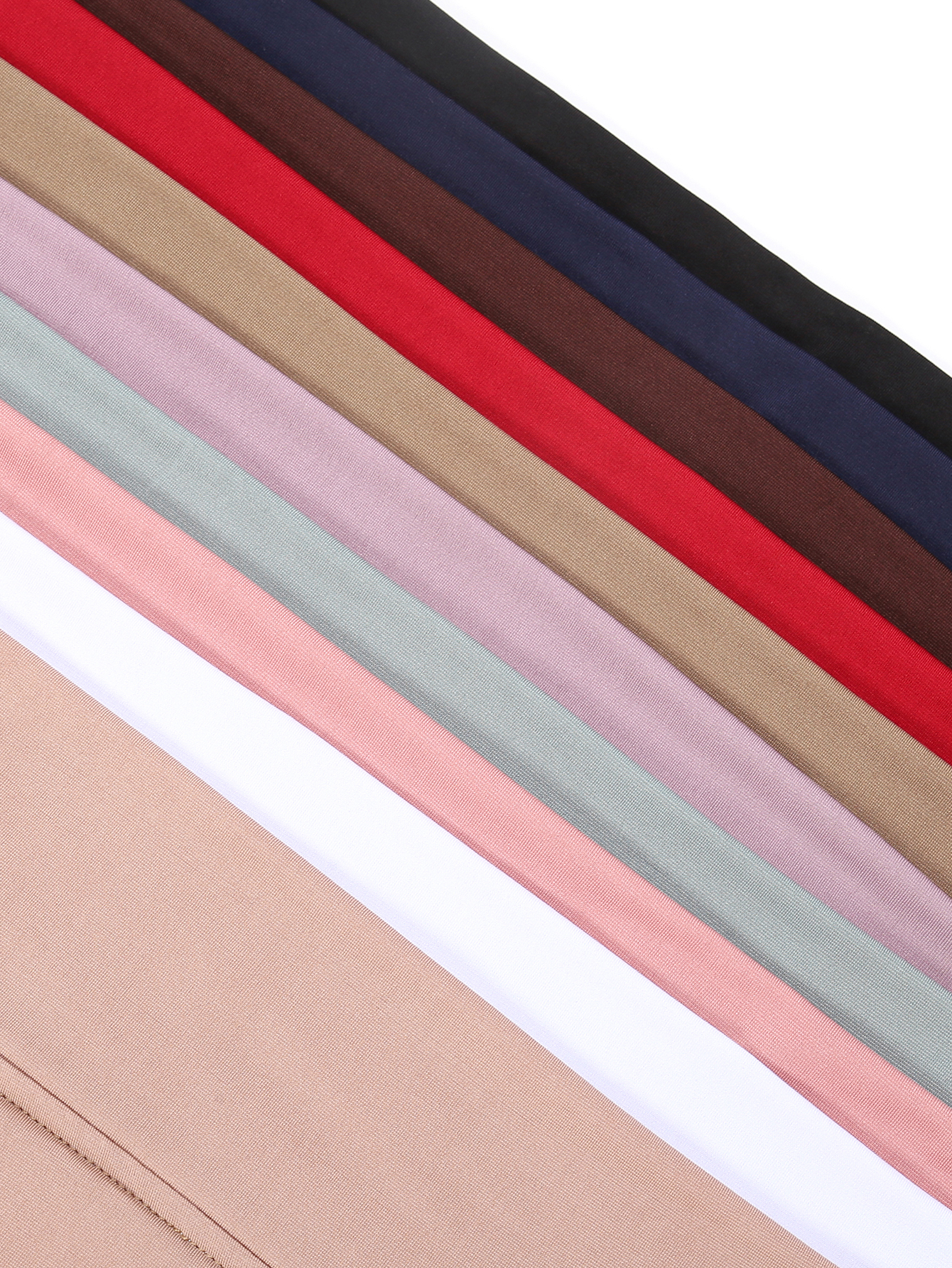 Cristal chanvre femmes Hijab couleur unie musulman dames Turban doux élastique foulard moyen-orient tête enveloppement foulard