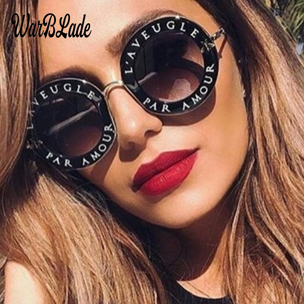 Lunettes de soleil rondes rétro noires pour hommes et femmes, lettres anglaises, petite équation, marque de créateur, mode masculine et féminine, 2020