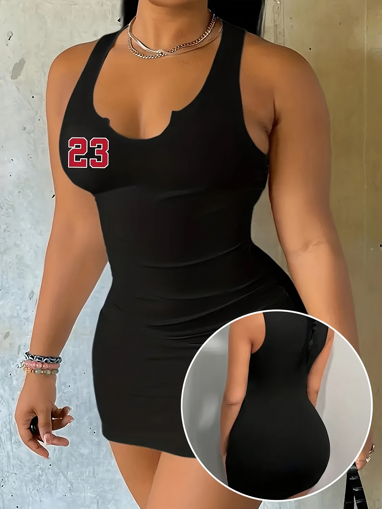 Robe décontractée sans manches à imprimé numérique coupe ajustée confortable pour l'été 2026, jupe courte, vêtement féminin 001