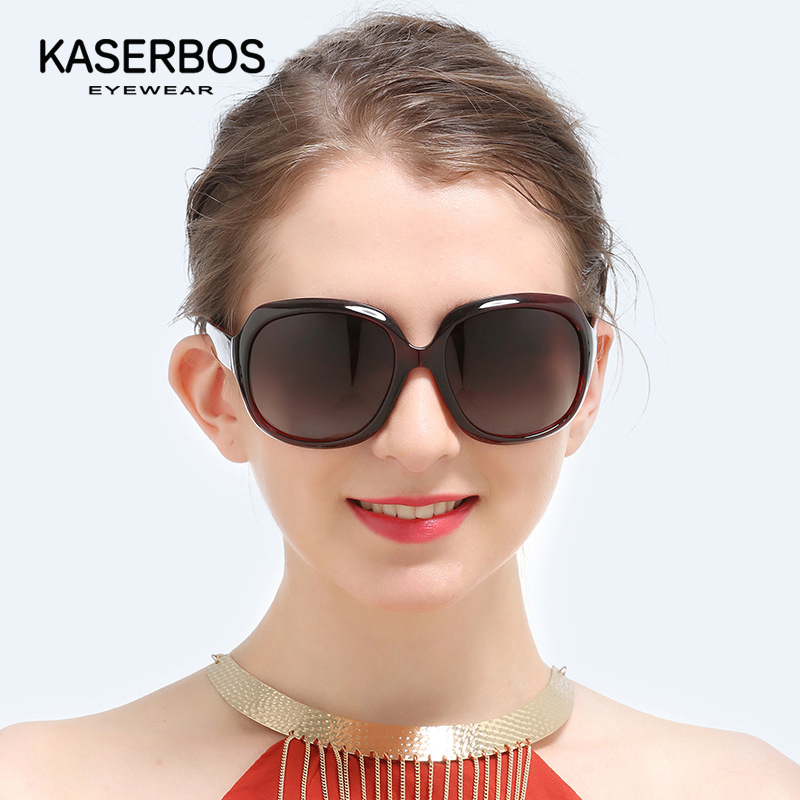 Lunettes de soleil polarisées pour femmes, surdimensionnées, tendance, protection UV400, style sportif et simple