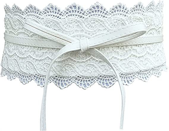 Ceinture large en dentelle pour femmes, Style Boho, Corset en cuir PU, pour robe de mariée, jupe, ceinture décorative