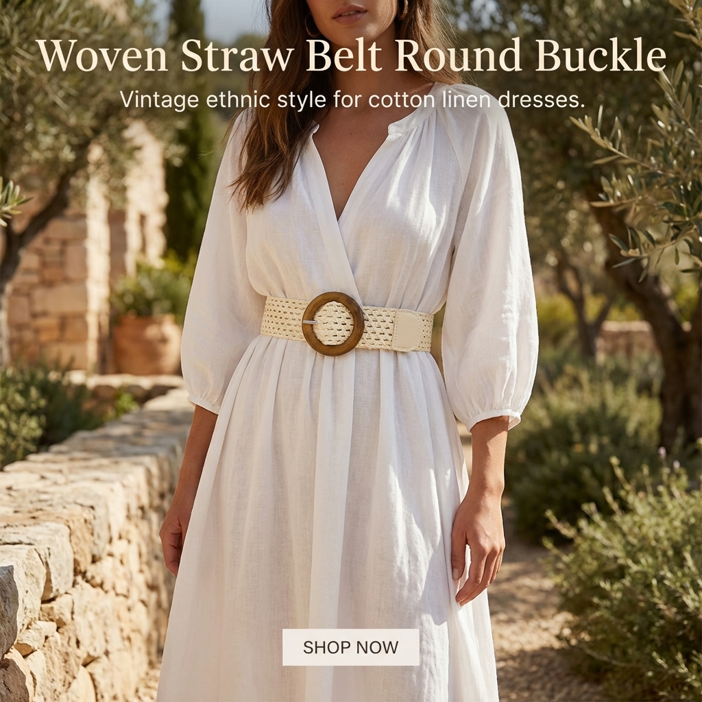 Ceinture tissée de style ethnique pour femmes, pour la décoration des robes, pour un usage quotidien décontracté