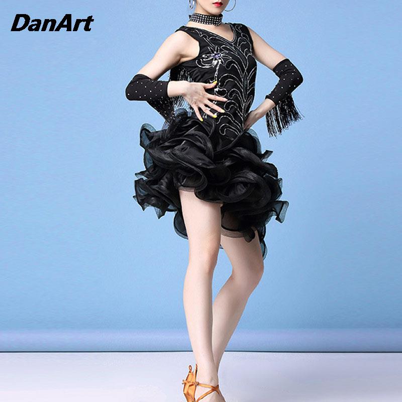 Robe de concours de spectacle de danse latine pour femmes/dames, robe en queue de poisson, Sexy, pour adultes, danse éblouissante, Rumba, Salsa, Tango, salle de bal