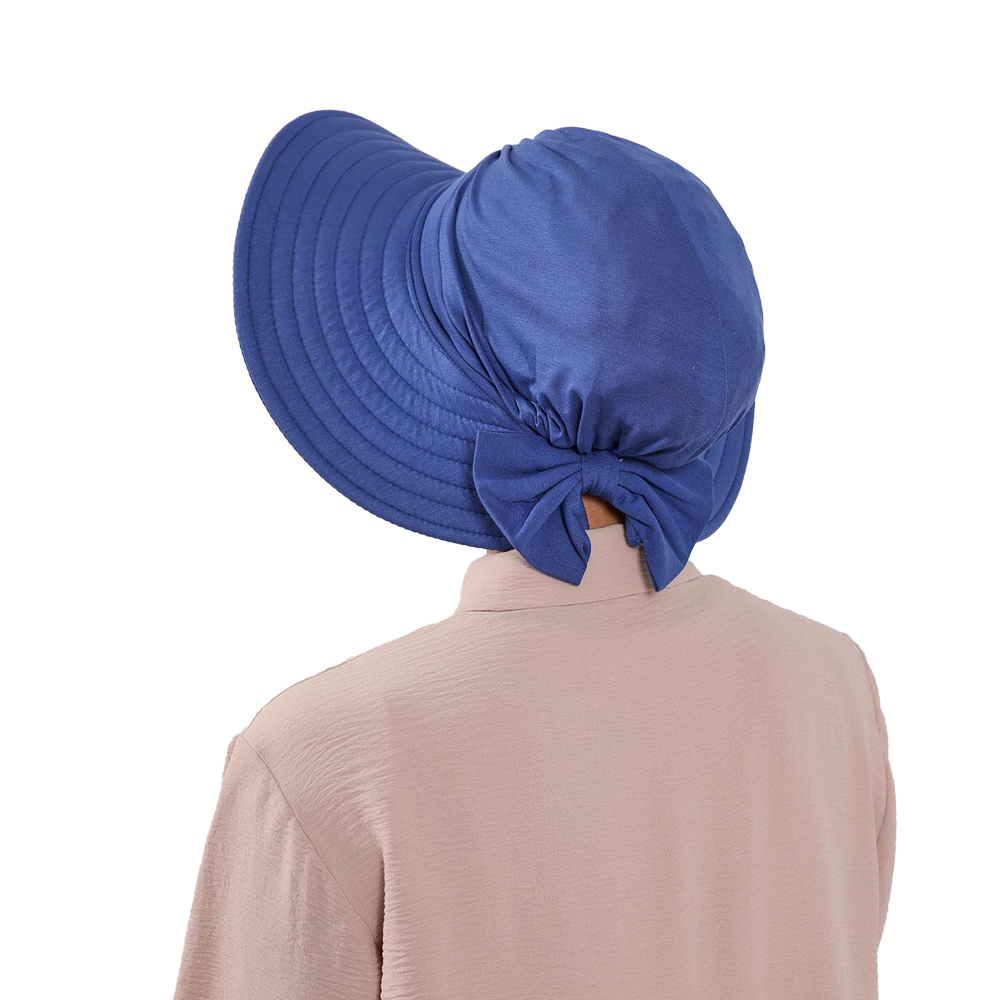 Bonnet Turban de protection solaire modeste avec bord d'arc amovible pour femmes, chapeau Hijab Aerobin 2 en 1 avec bord amovible Hijab musulman